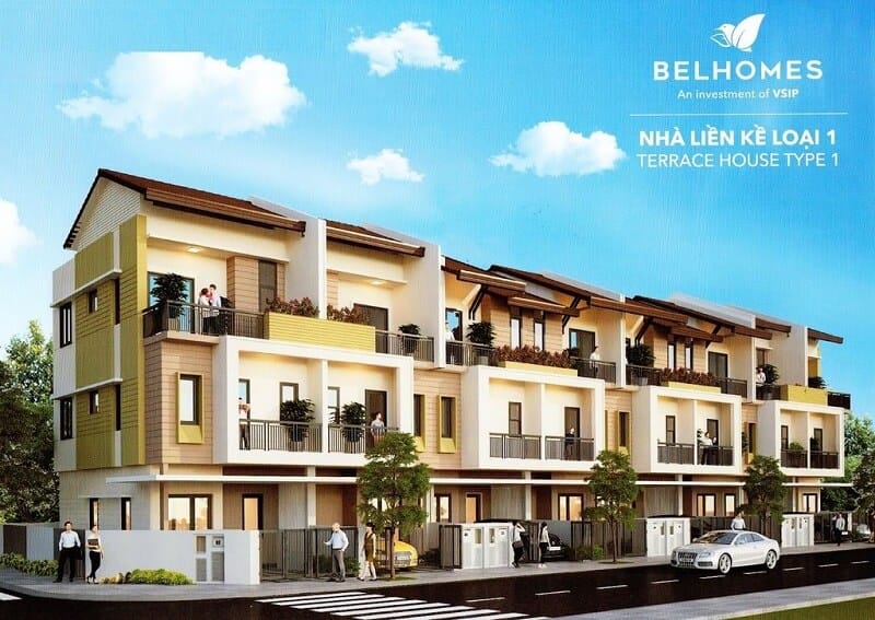 Thiết kế Liền kề T1 Belhomes Vsip Từ Sơn Bắc Ninh